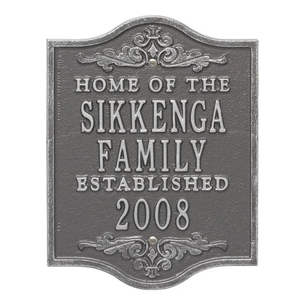 Buena Vista Anniversary Personalized Plaque