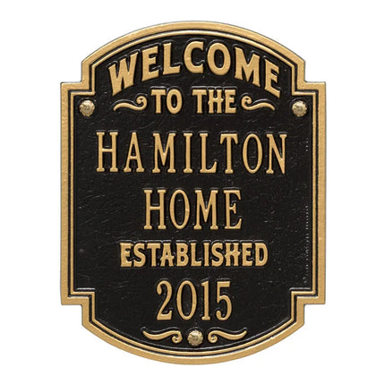 Personalized Heritage Welcome Plaque