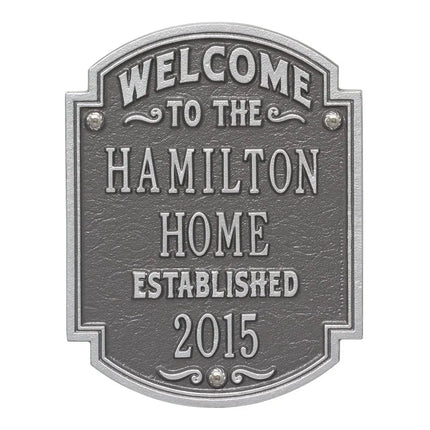 Personalized Heritage Welcome Plaque