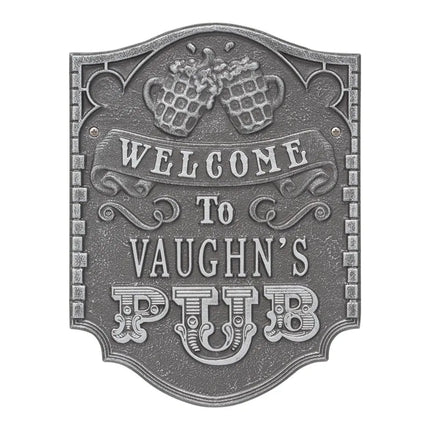 Personalized Pub Welcome Plaque