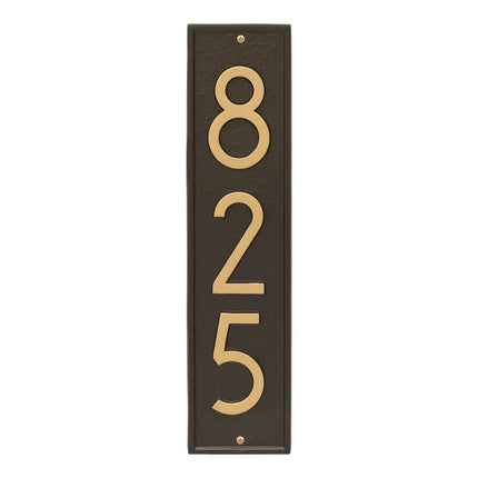 Personalized Delaware Modern Vertical Wall Plaque