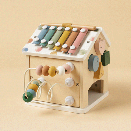 Tiny Land Cottage Activity Cube - Morandi