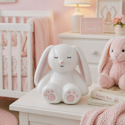 White Bunny Piggy Bank