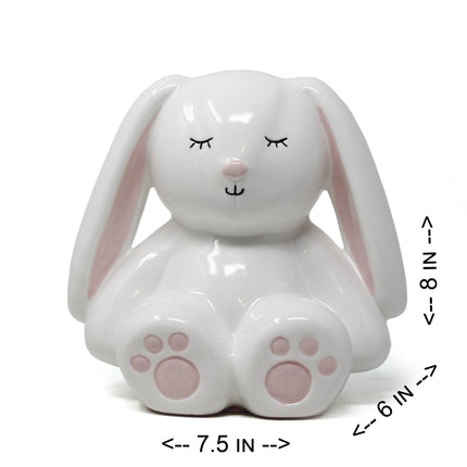 White Bunny Piggy Bank