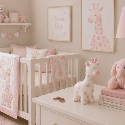Pink Spotted Small Giraffe
