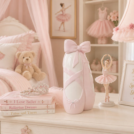 Pink Ballerina Slippers Bank