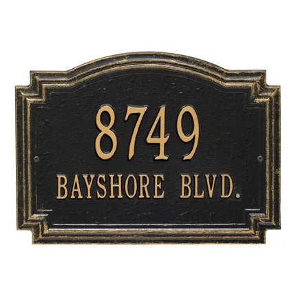 Personalized Williamsburg Address Plaque - 2 Line