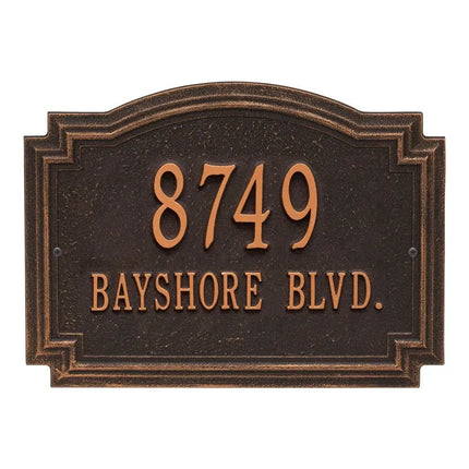 Personalized Williamsburg Address Plaque - 2 Line