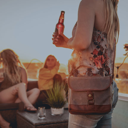 Beer Caddy Cooler Tote with Opener