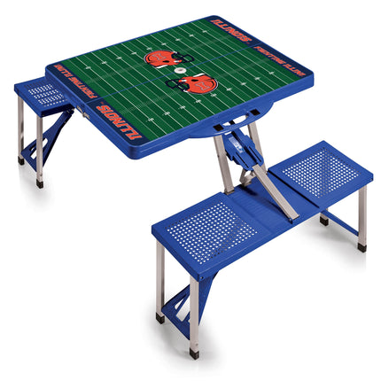 Illinois Fighting Illini Football Field Picnic Table Table Seats