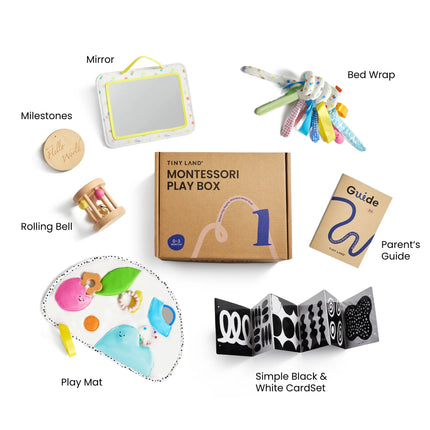 Tiny Land Montessori Toys for Newborns (0-3 Months)