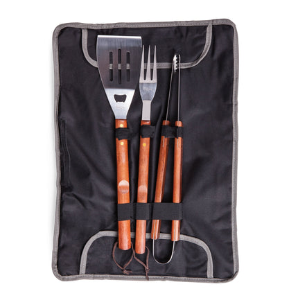 Rhode Island Rams - 3-Piece BBQ Tote & Grill Set