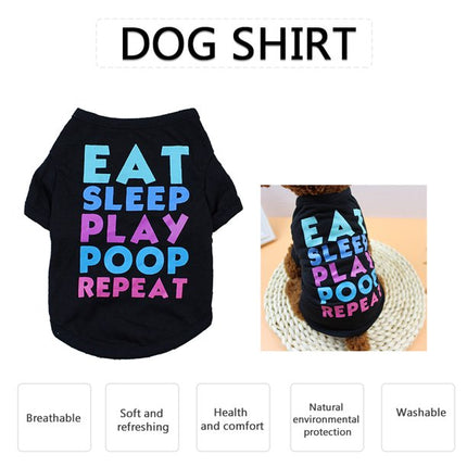Eat Sleep Play Poop Repeat Pet T-Shirt