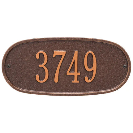 Personalized Oval Address Plaque