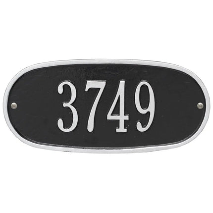 Personalized Oval Address Plaque