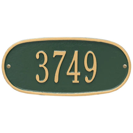 Personalized Oval Address Plaque