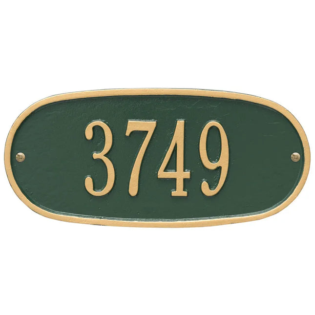 Personalized Oval Address Plaque