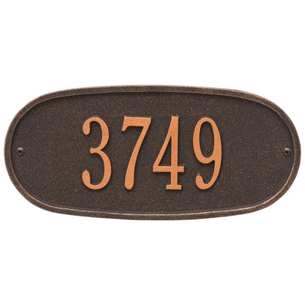 Personalized Oval Address Plaque