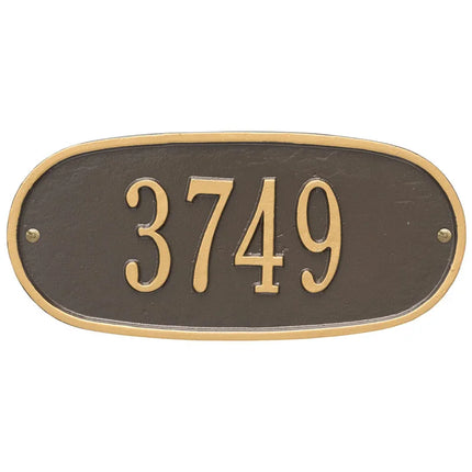 Personalized Oval Address Plaque