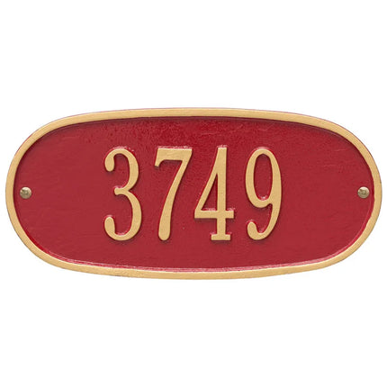 Personalized Oval Address Plaque