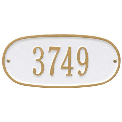 Personalized Oval Address Plaque