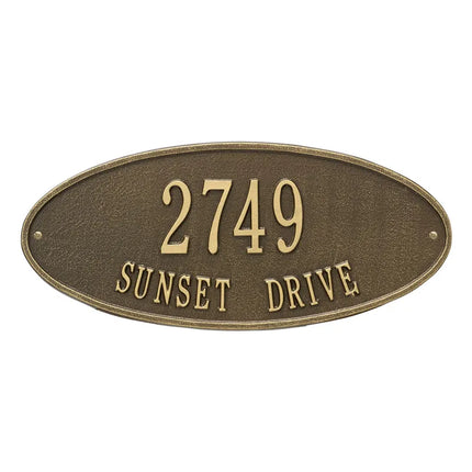 Personalized Madison Address Plaque - 2 Line