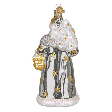 Sterling Santa Ornament