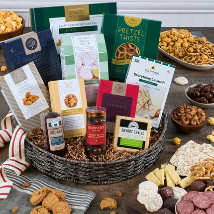 Snack & Chocolate Gift Basket - Deluxe