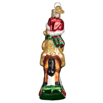 Rocking Horse Teddy Ornament