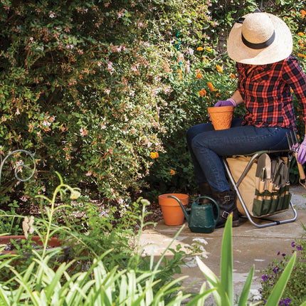 Gardener Folding Seat with Tools