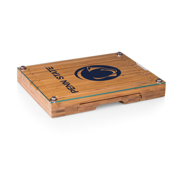 Penn State Nittany Lions Glass Top Cheese Cutting Board & Tools Set