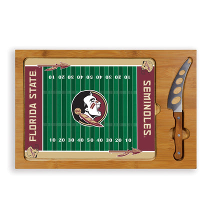 Florida State Seminoles Football Field Cutting Board & Knife Set