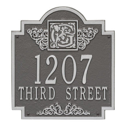 Personalized Monogram Address Plaque - Two Lines