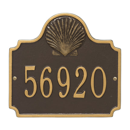 Personalized Conch Address Plaque