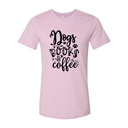 Dogs Books Coffee T-Shirt