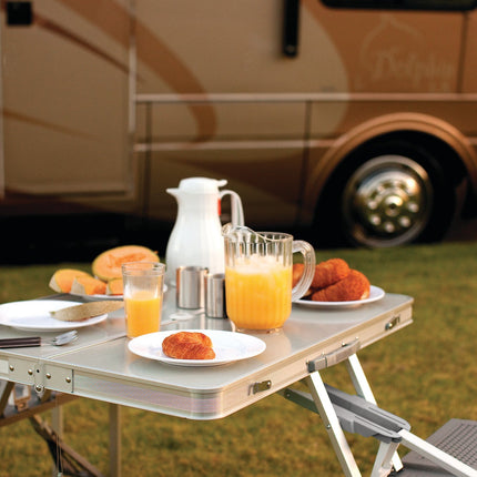 Aluminum Portable Picnic Table with Seats