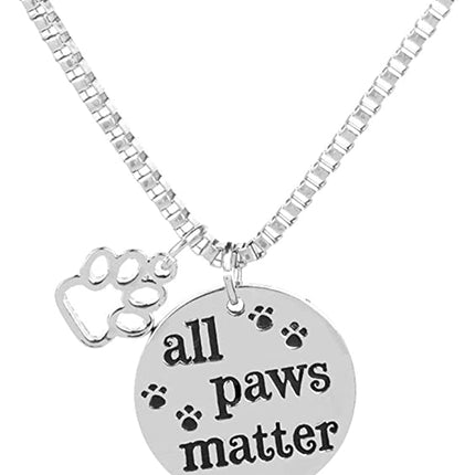 All Paws Matter Pendant Necklace