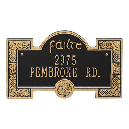 Personalized Failte Address Plaque