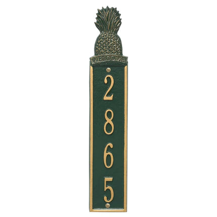 Personalized Pineapple Vertical Wall Welcome Plaque