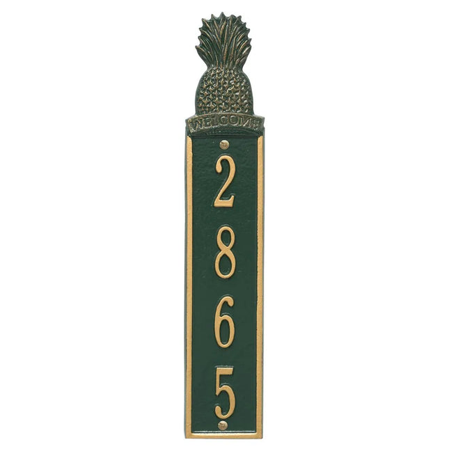 Personalized Pineapple Vertical Wall Welcome Plaque