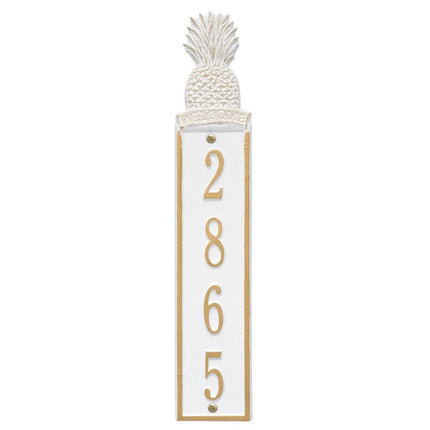 Personalized Pineapple Vertical Wall Welcome Plaque