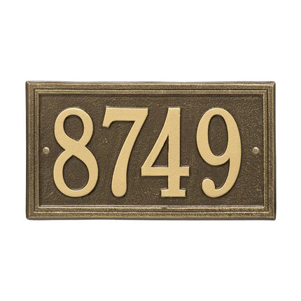 Personalized Double Line Address Plaque - 1 Line