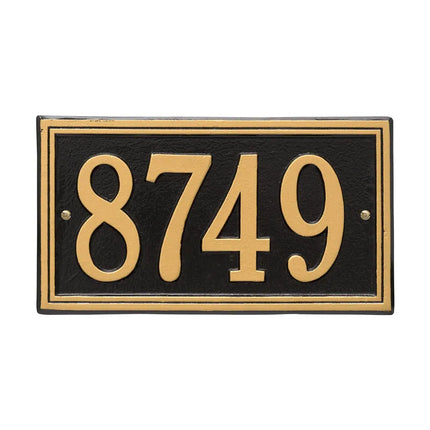 Personalized Double Line Address Plaque - 1 Line