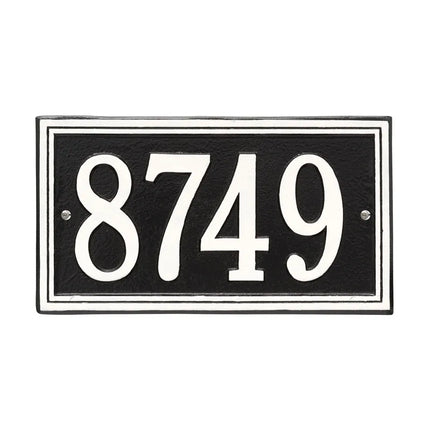 Personalized Double Line Address Plaque - 1 Line
