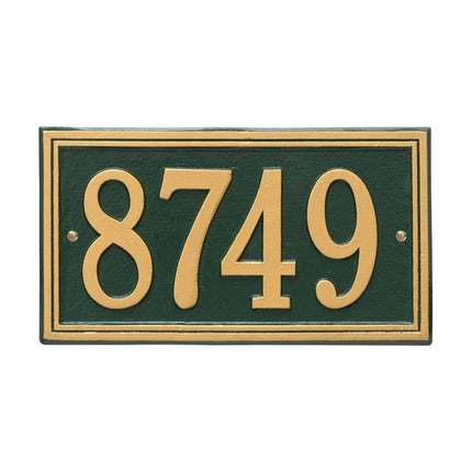 Personalized Double Line Address Plaque - 1 Line