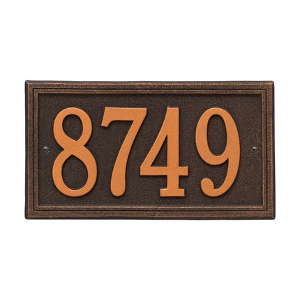 Personalized Double Line Address Plaque - 1 Line