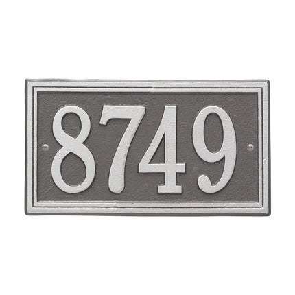 Personalized Double Line Address Plaque - 1 Line