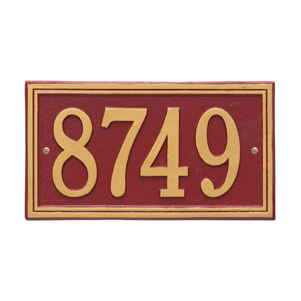 Personalized Double Line Address Plaque - 1 Line