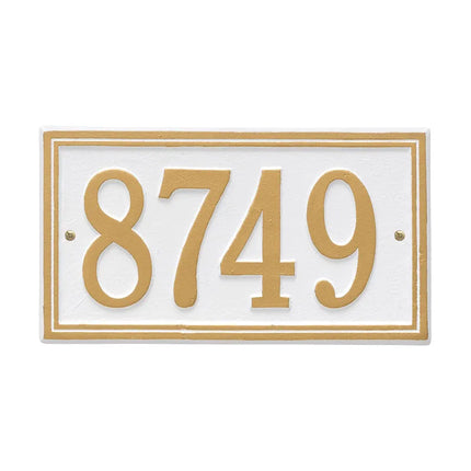 Personalized Double Line Address Plaque - 1 Line