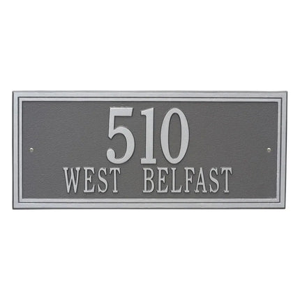 Personalized Double Line Large Address Plaque - 2 Line